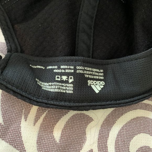 ADIDAS Baseball Cap Black White logo - Picture 5 of 6